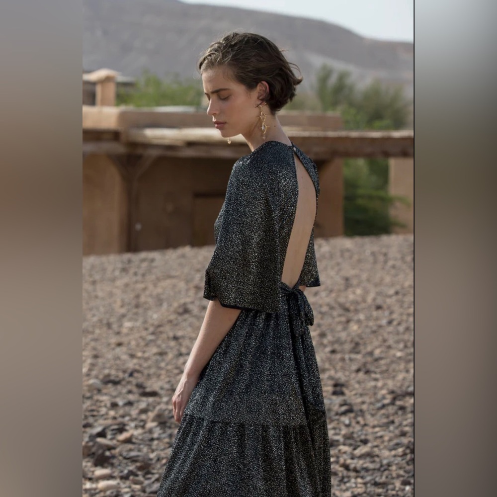 Sabina Musayev Jewel Dress Black OS